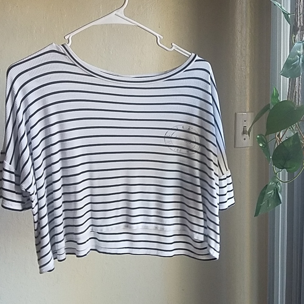 Vans striped crop top